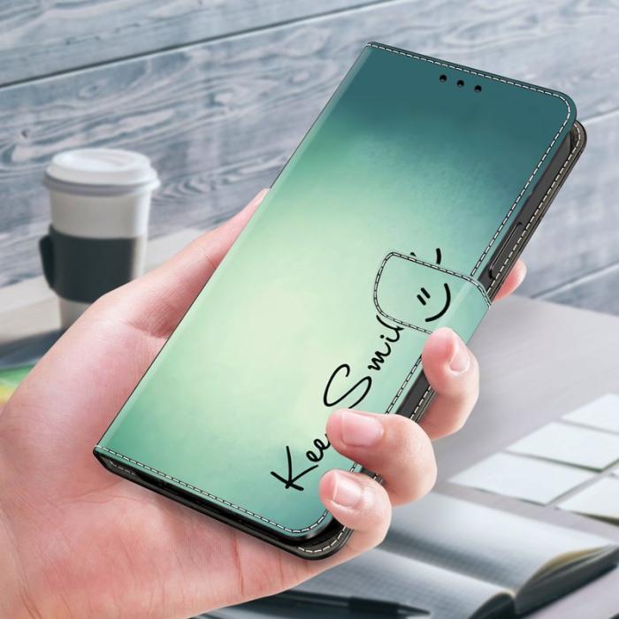 OEM - Keep Smile Samsung Galaxy A35 5G Fodral PU Läder Mönster - Svart