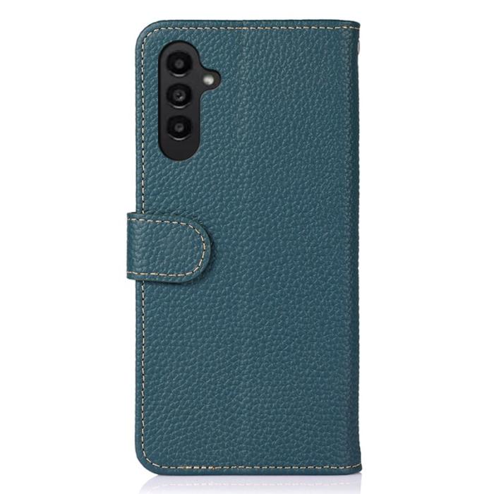 KHAZNEH - KHAZNEH Samsung Galaxy S26 / S26 Pro Skal Äkta Läder Flip - Grön