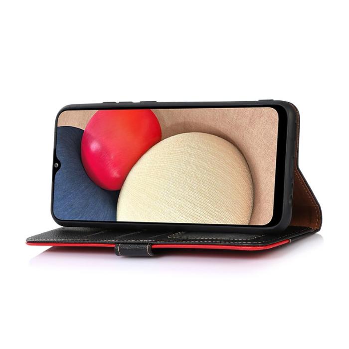 KHAZNEH - KHAZNEH Samsung Galaxy S26 Ultra Fodral PU Läder RFID Skydd - Svart