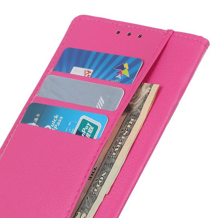 OEM - Litchi Samsung Galaxy S26 Ultra Fodral PU Läder - Rosa