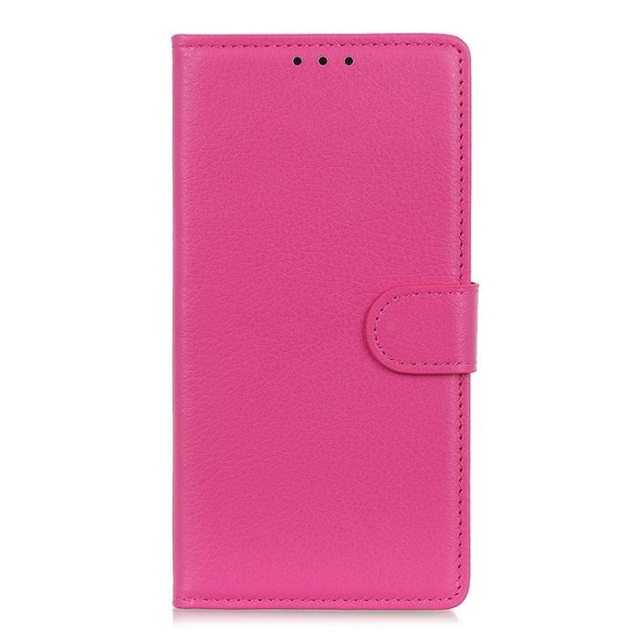 OEM - Litchi Samsung Galaxy S26 Ultra Fodral PU Läder - Rosa