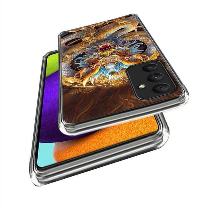 OEM - Loong Samsung Galaxy A35 5G Skal Mönstertryckt IMD Stöttålig - Svart