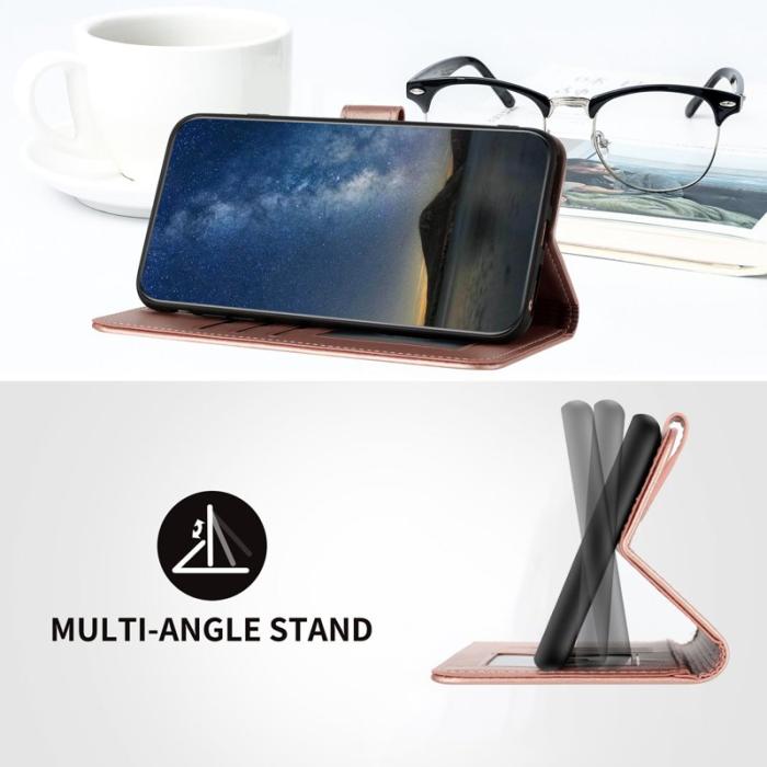 OEM - Mandala Samsung Galaxy A35 5G Fodral Äkta Läder - Roséguld