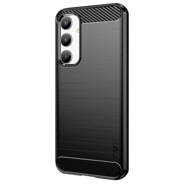 Mofi - MOFI Samsung Galaxy A35 5G Skal TPU Carbon Fiber - Svart
