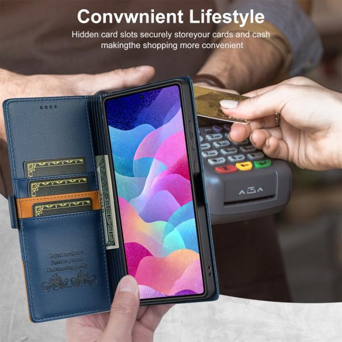 N.BEKUS - N.BEKUS P3 För Samsung Galaxy S26 Ultra Fodral PU Läder - Blå