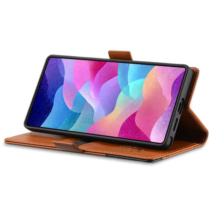 N.BEKUS - N.BEKUS P3 För Samsung Galaxy S26 Ultra Fodral PU Läder - Brun