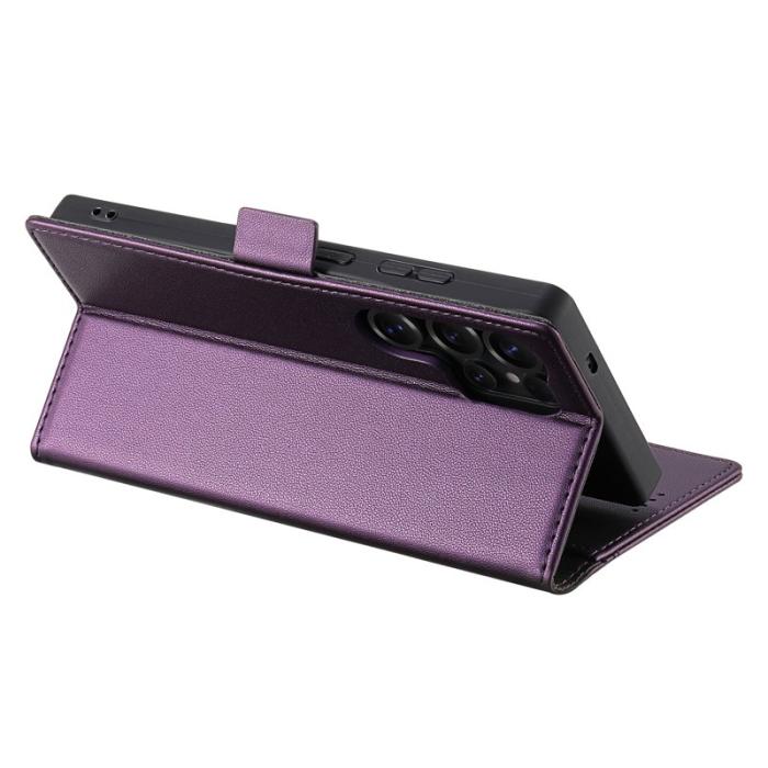 N.BEKUS - N.BEKUS P3 För Samsung Galaxy S26 Ultra Fodral PU Läder - Lila