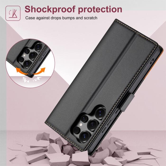 N.BEKUS - N.BEKUS P3 för Samsung Galaxy S26 Ultra Fodral RFID Skydd - Svart