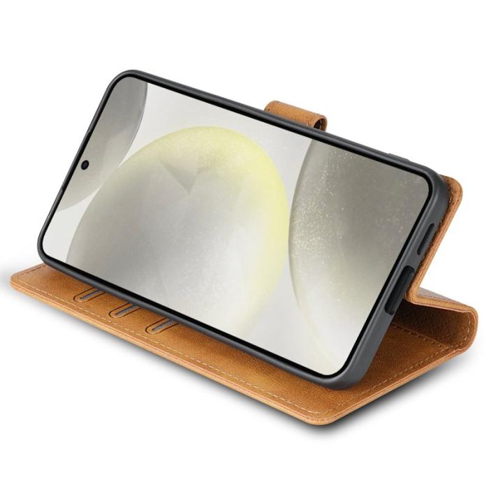 N.BEKUS - N.BEKUS Samsung Galaxy A35 5G Fodral Scratch-Proof Äkta Läder - Brun