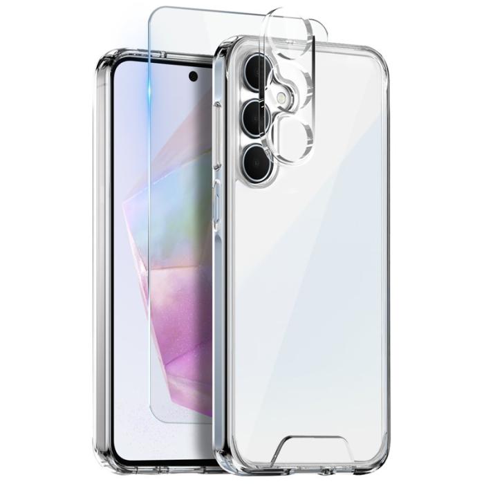 NORTHJO - NORTHJO Samsung Galaxy A35 5G Skal Transparent PC+TPU - Ingen färg