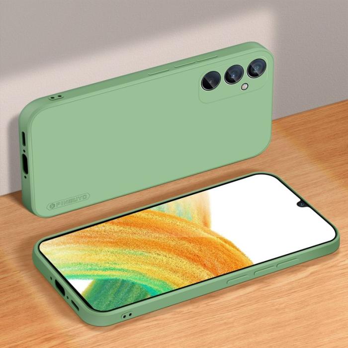 PINWUYO - PINWUYO Samsung Galaxy A35 5G Skal Stöttålig Mjuk TPU - Matcha Grön