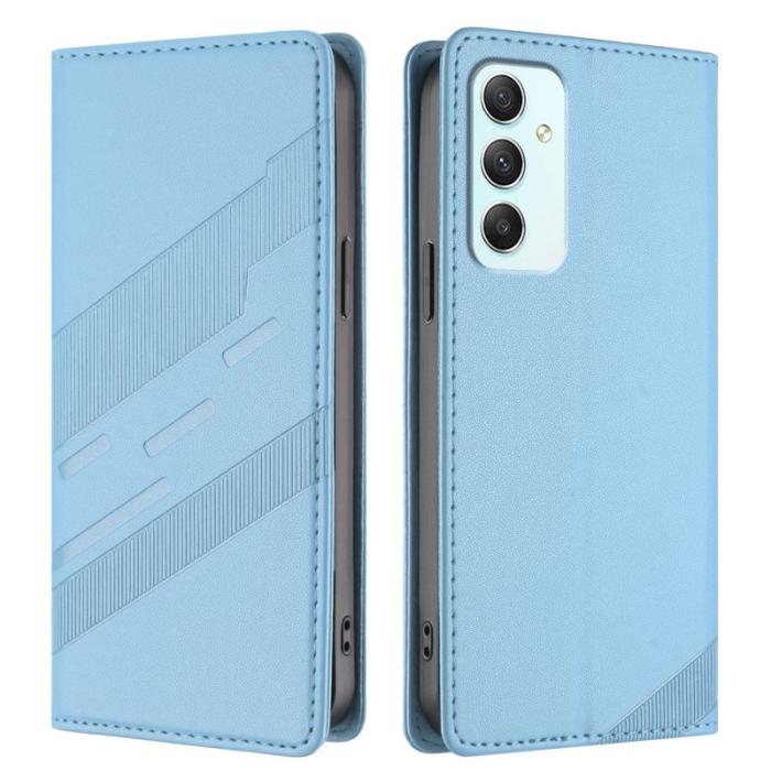 OEM - PUNK Samsung Galaxy A35 5G Fodral PU Läder - Baby Blue