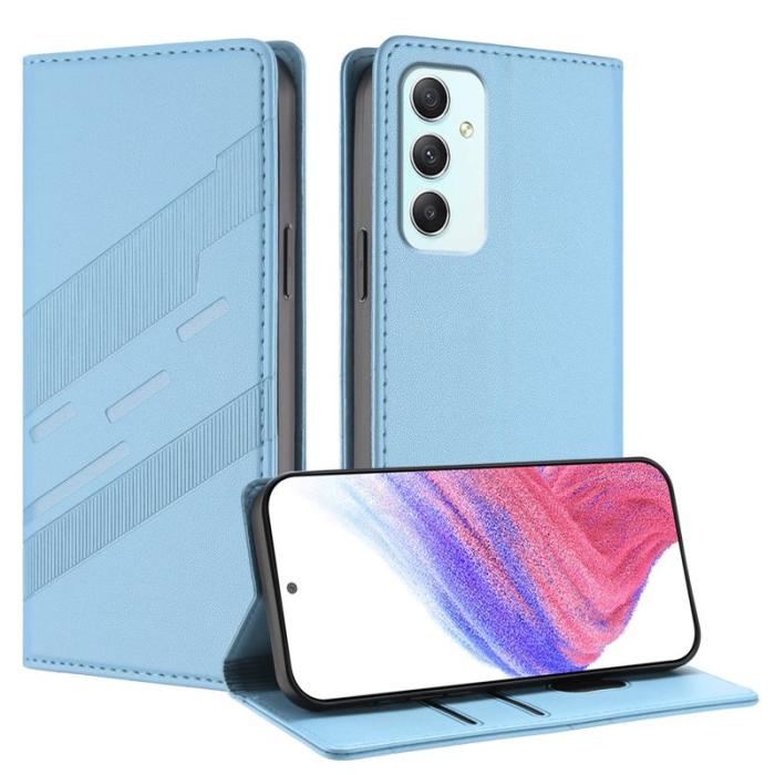 OEM - PUNK Samsung Galaxy A35 5G Fodral PU Läder - Baby Blue