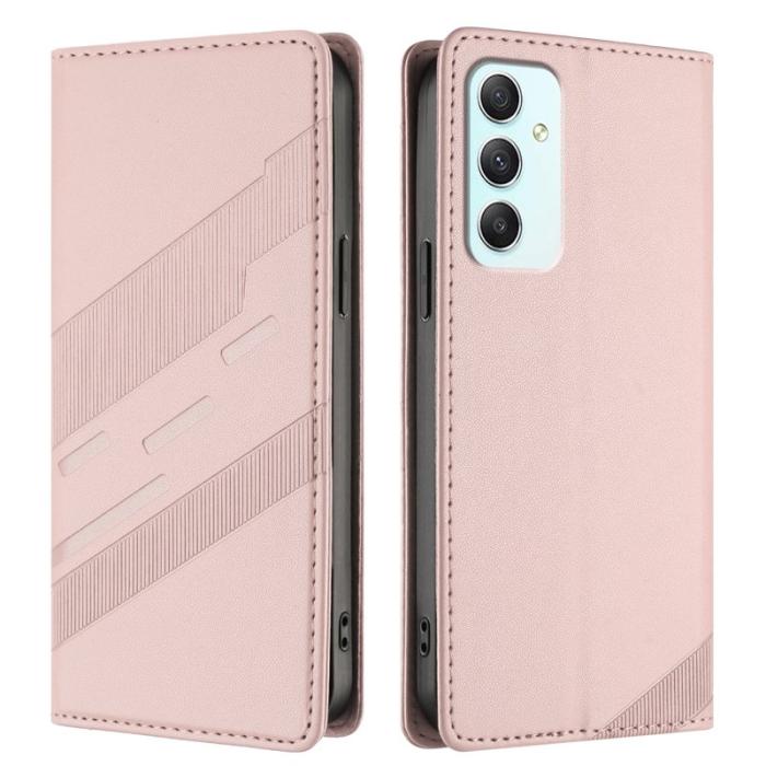 OEM - PUNK Samsung Galaxy A35 5G Fodral PU Läder - Rosa