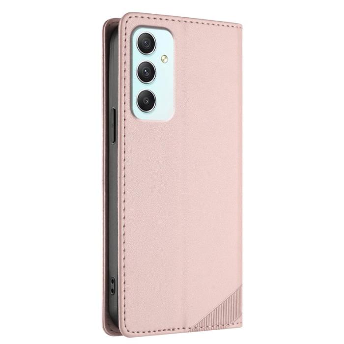 OEM - PUNK Samsung Galaxy A35 5G Fodral PU Läder - Rosa