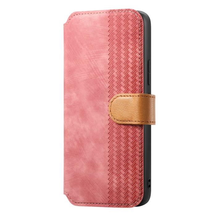 OEM - Retro Samsung Galaxy A35 5G Fodral Äkta Läder - Rosa