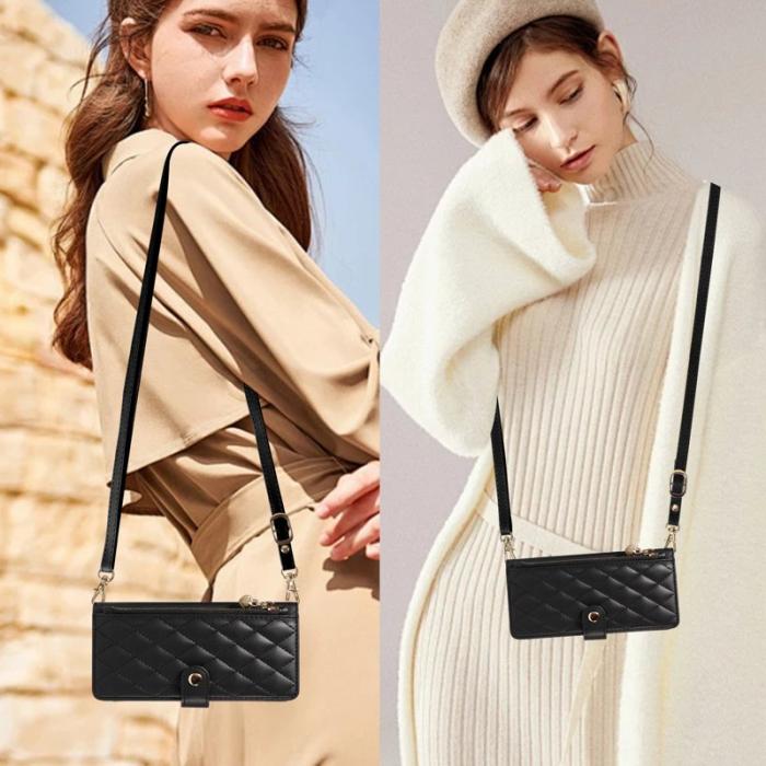 OEM - Rhombus Samsung Galaxy S26 Ultra Fodral Äkta Läder Ställ - Svart