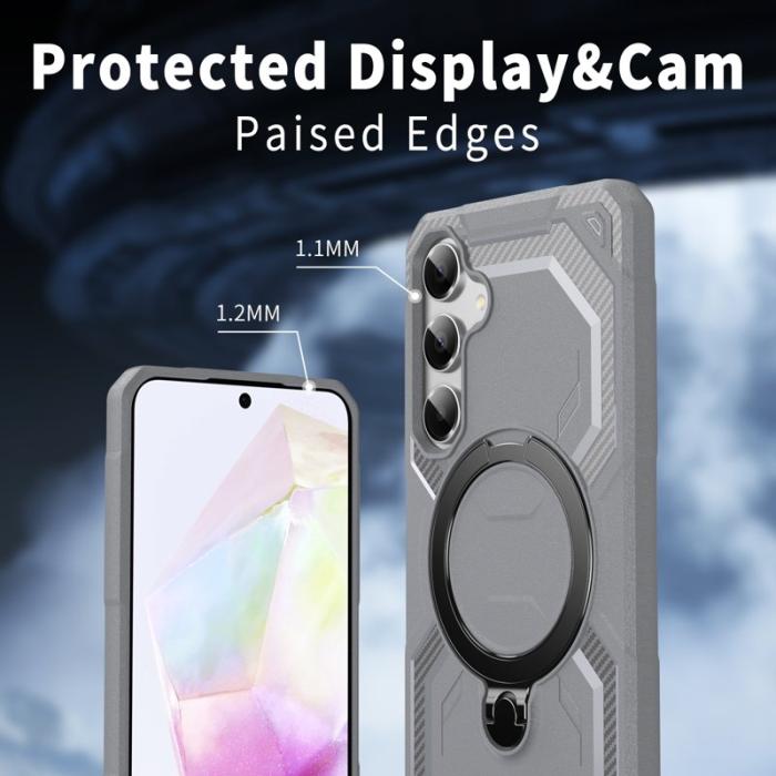 OEM - Samsung Galaxy A35 5G / A55 5G Skal Magnetiskt TPU + PC - Grå