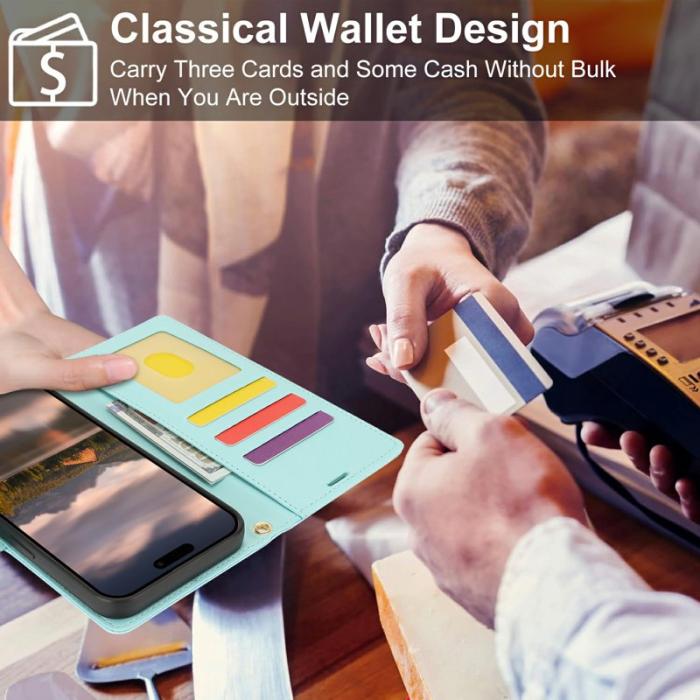 OEM - Samsung Galaxy A35 5G Fodral Äkta Läder Blommönster - Blå