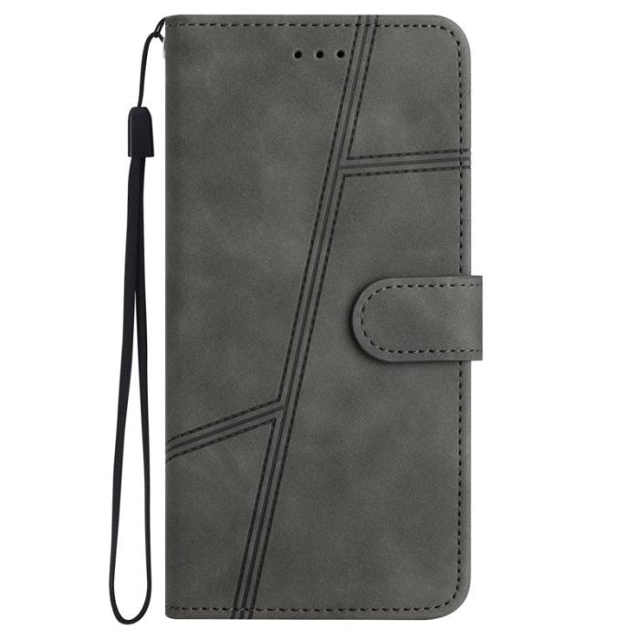 OEM - Samsung Galaxy A35 5G Fodral Äkta Läder - Grå