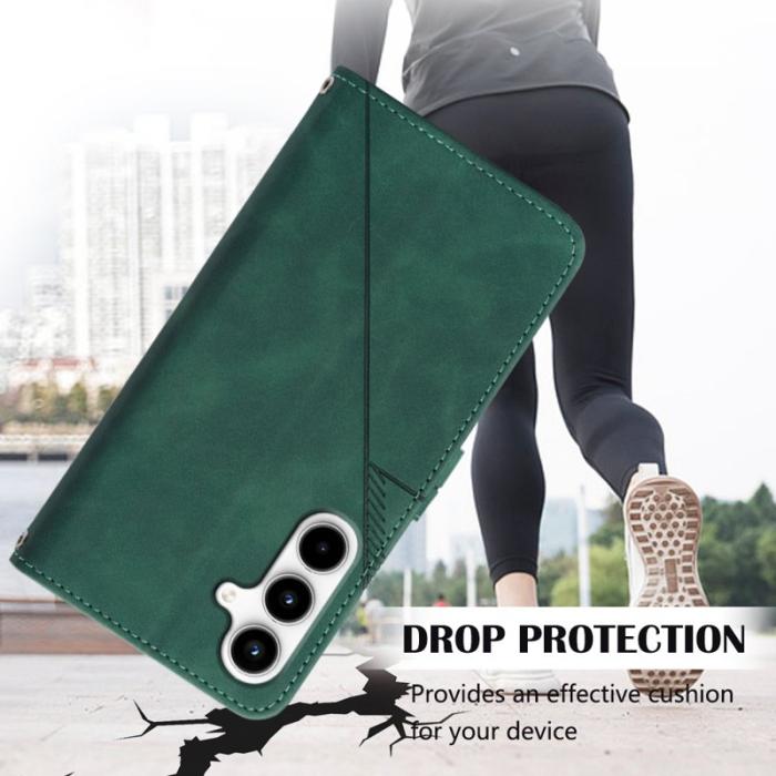 OEM - Samsung Galaxy A35 5G Fodral Äkta Läder Med Handrem - Svart