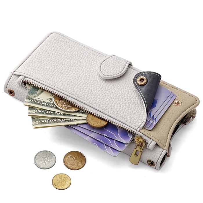 OEM - Samsung Galaxy A35 5G Fodral Äkta Läder Ställfunktion - Vit