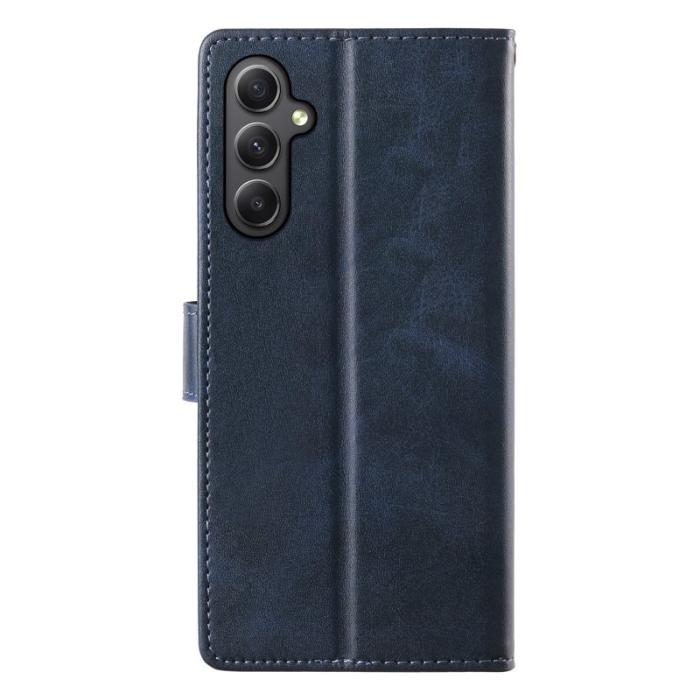 OEM - Samsung Galaxy A35 5G Fodral Flip Konstläder - Blå