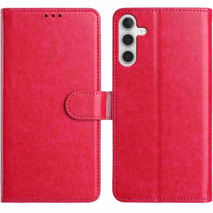 OEM - Samsung Galaxy A35 5G Fodral PU Läder Folio Flip - Rosa