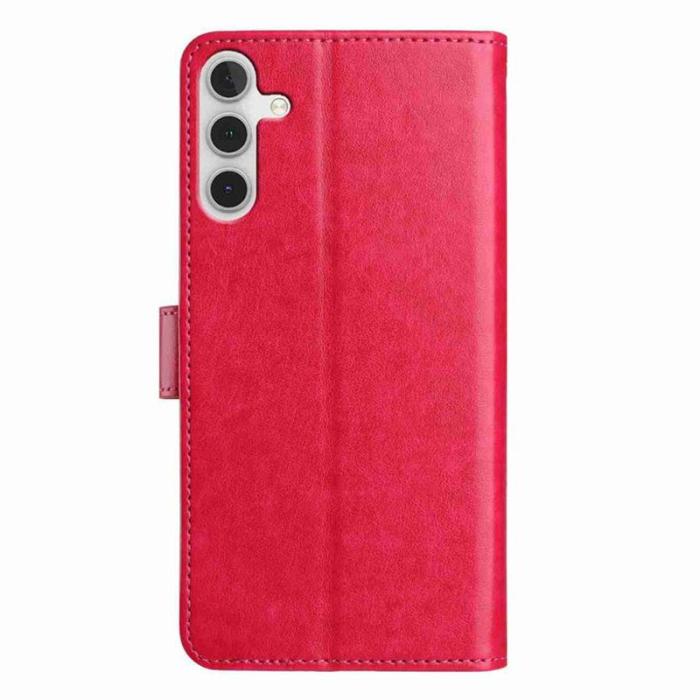 OEM - Samsung Galaxy A35 5G Fodral PU Läder Folio Flip - Rosa