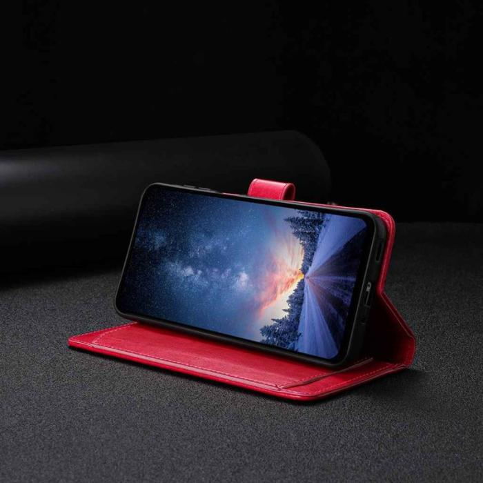 OEM - Samsung Galaxy A35 5G Fodral PU Läder Folio Flip - Rosa