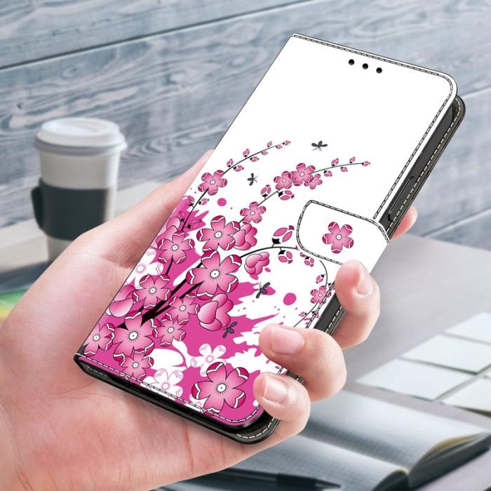 OEM - Samsung Galaxy A35 5G Fodral PU Läder Mönster Magnetisk - Blomma Vinstock