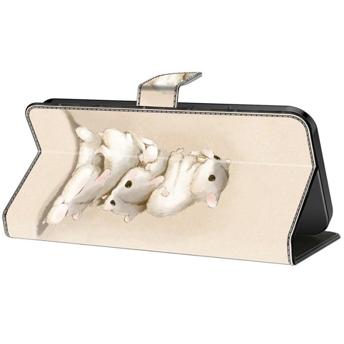 OEM - Samsung Galaxy A35 5G Fodral PU Läder Mönstertryck - Stacking Squirrels