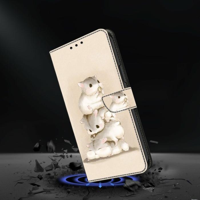 OEM - Samsung Galaxy A35 5G Fodral PU Läder Mönstertryck - Stacking Squirrels