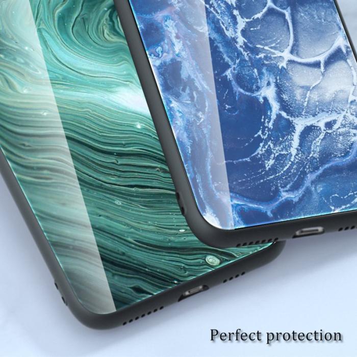 OEM - Samsung Galaxy A35 5G Mobilkal Härdat Glas + Plast - Marmor