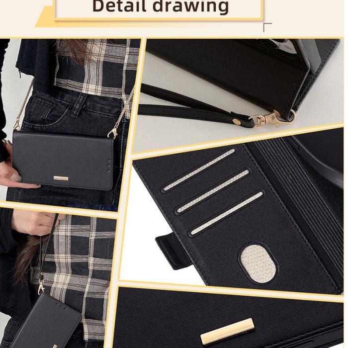 OEM - Samsung Galaxy A35 5G Plånboksfodral Äkta Läder RFID Skydd - Svart