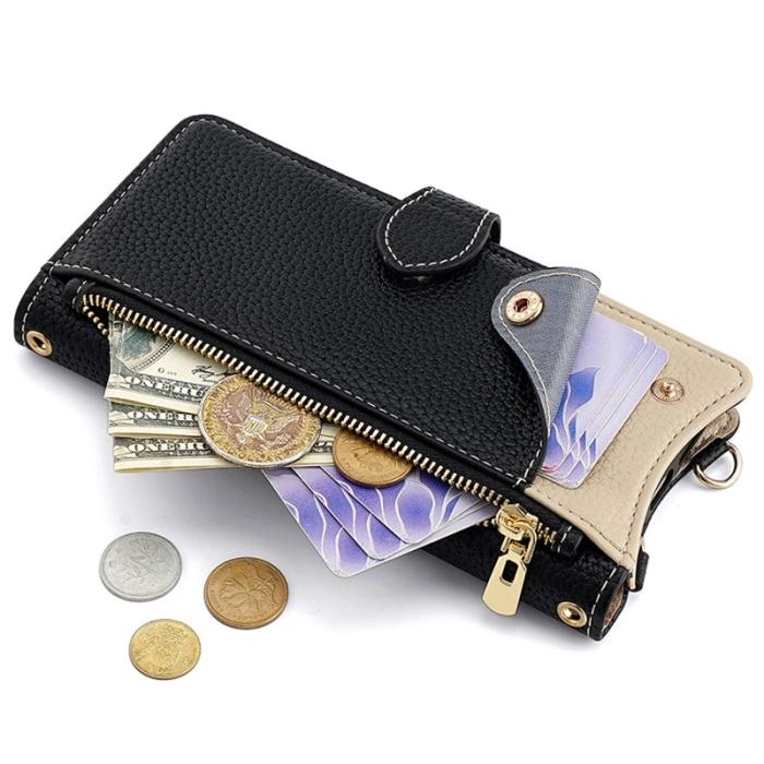 OEM - Samsung Galaxy A35 5G Plånboksfodral Äkta Läder Ställfunktion - Svart