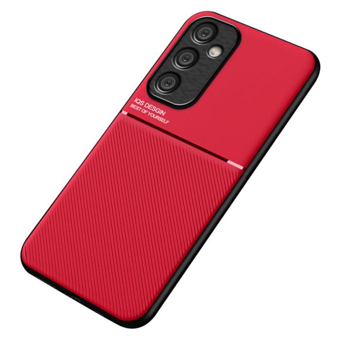 OEM - Samsung Galaxy A35 5G Skal Anti-rep Skydd Plast Magnetisk - Röd
