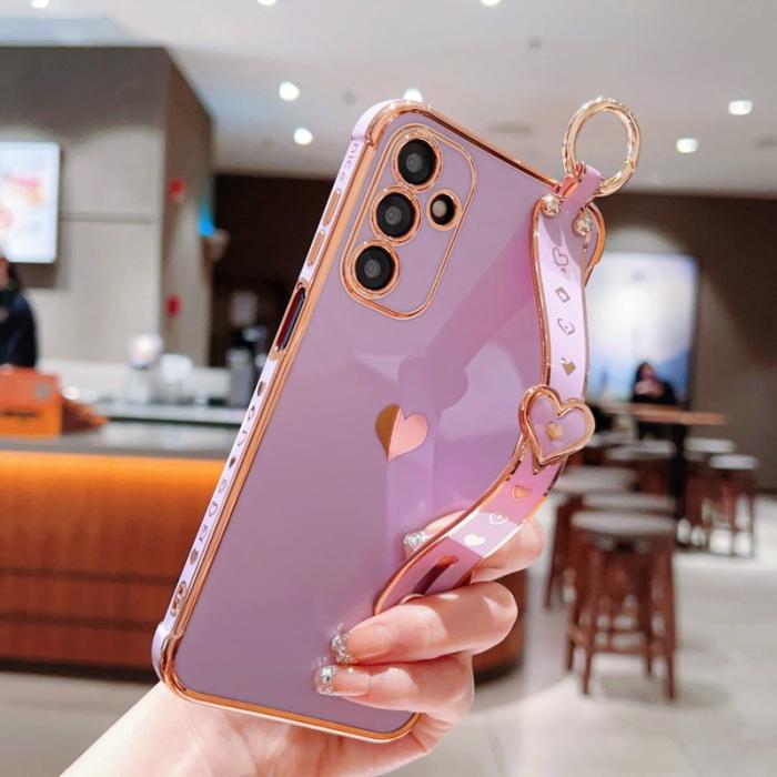 OEM - Samsung Galaxy A35 5G Skal Flexibel TPU Kärleksmotiv - Lila