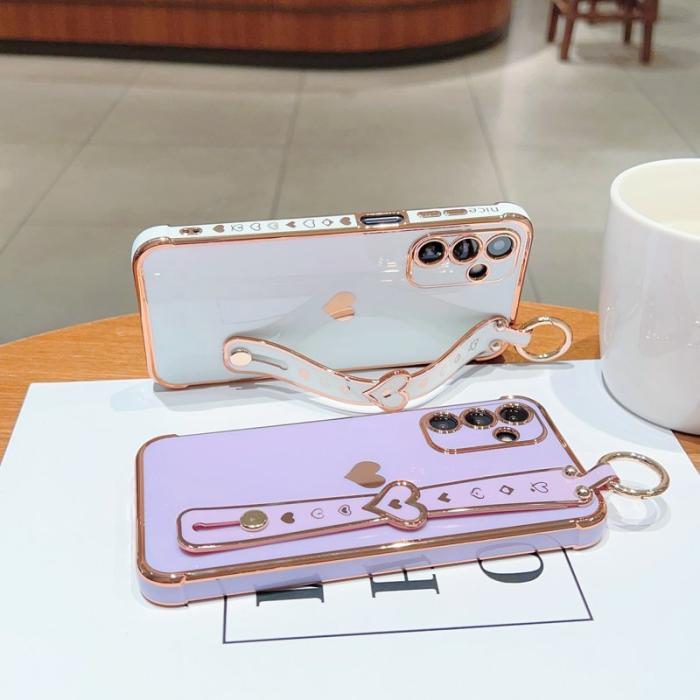 OEM - Samsung Galaxy A35 5G Skal Flexibel TPU Kärleksmotiv - Lila