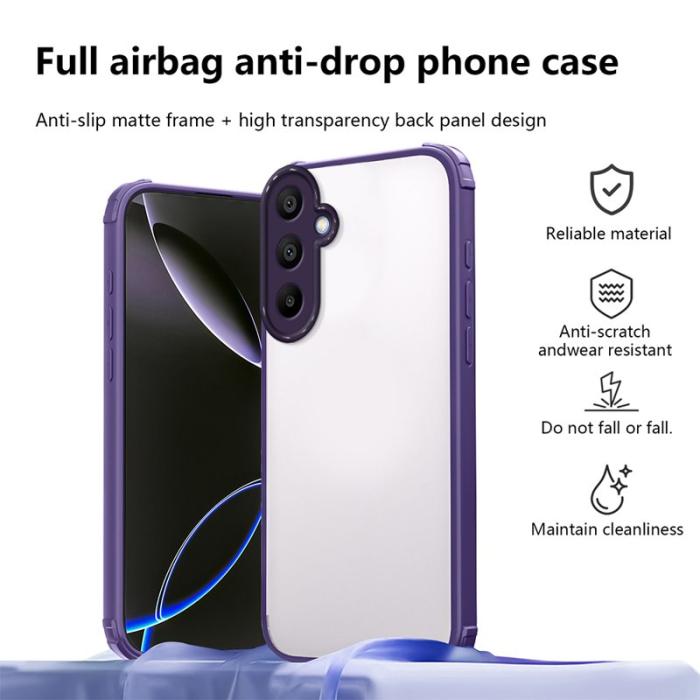 OEM - Samsung Galaxy A35 5G Skal Förstärkt Hörn Stötsäker TPU + Akryl - Lila