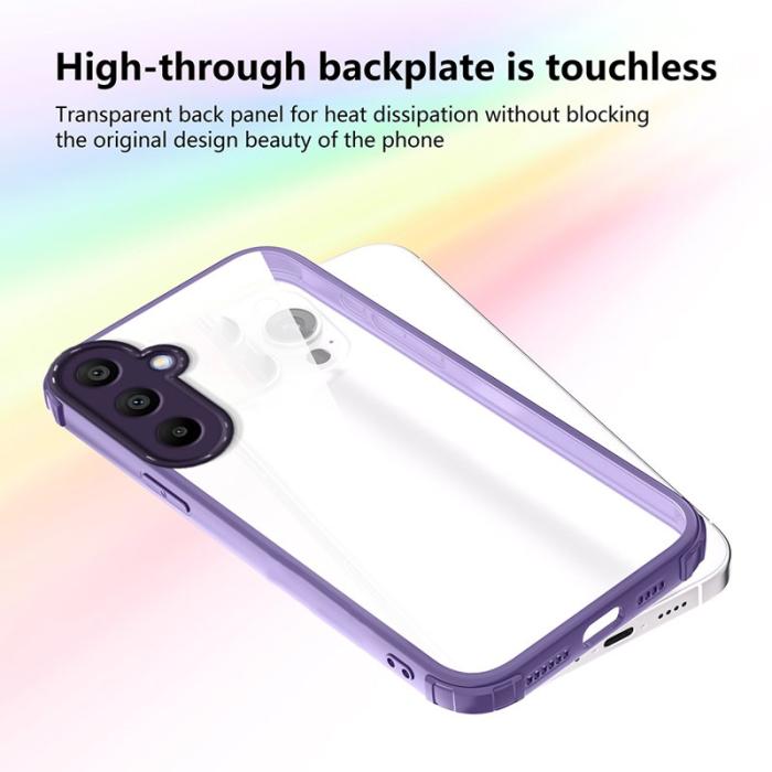 OEM - Samsung Galaxy A35 5G Skal Förstärkt Hörn Stötsäker TPU + Akryl - Lila