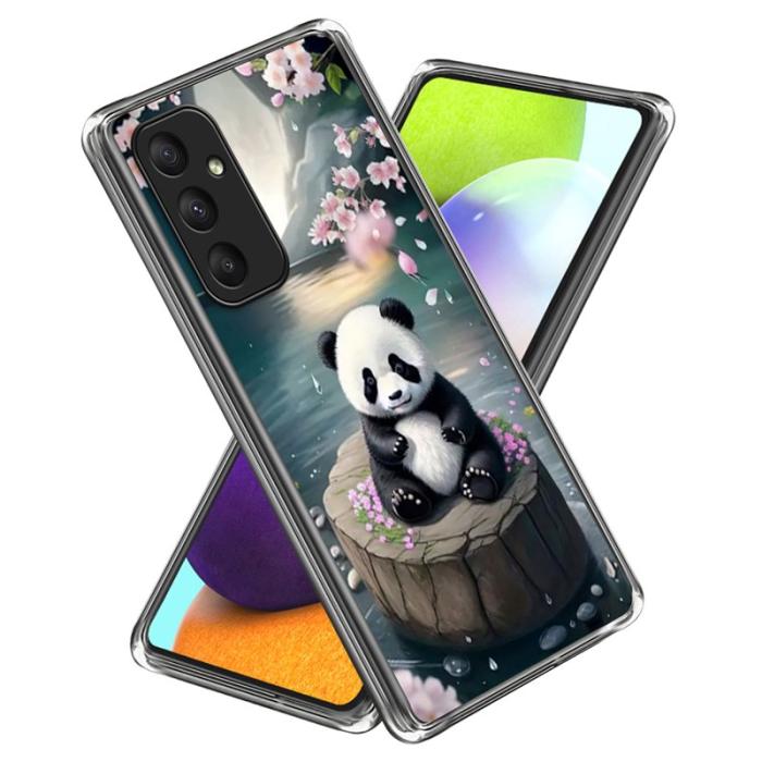 OEM - Samsung Galaxy A35 5G Skal IMD Mönster Tryckt Stöttålig TPU - Panda