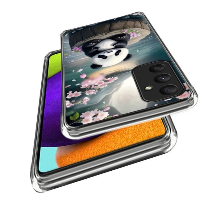 OEM - Samsung Galaxy A35 5G Skal IMD Mönster Tryckt Stöttålig TPU - Panda