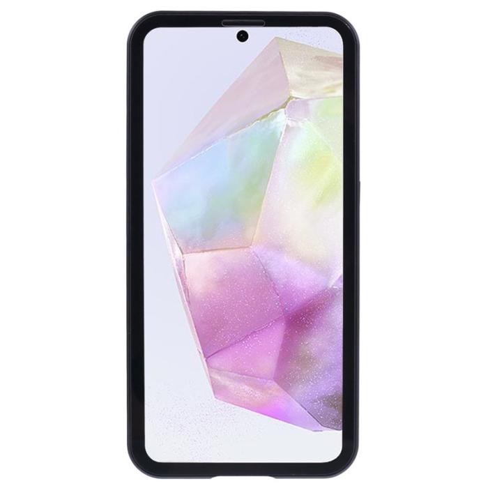 OEM - Samsung Galaxy A35 5G Skal Magnetiskt Härdat Glas Dubbel-Sidig - Svart