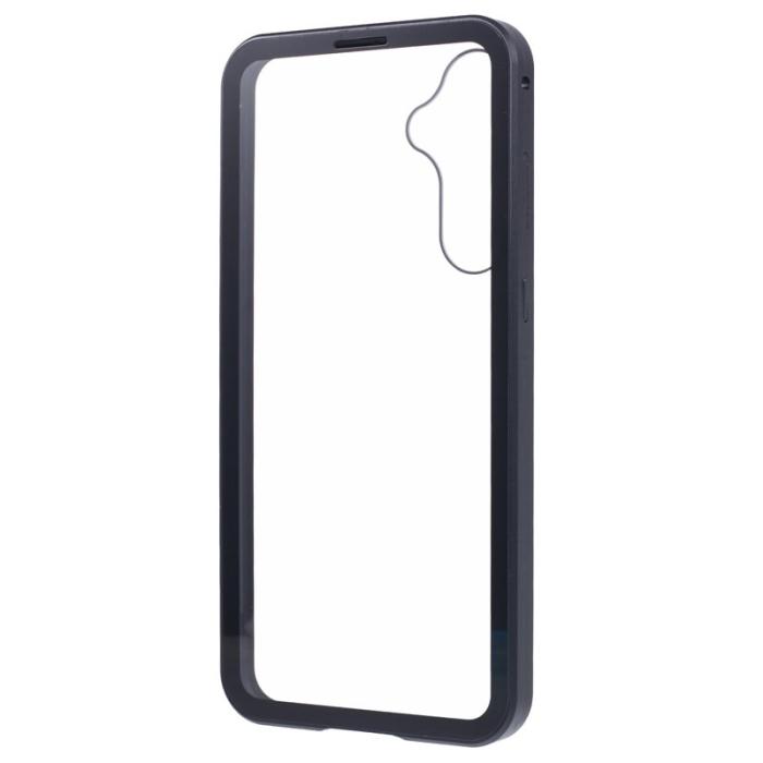 OEM - Samsung Galaxy A35 5G Skal Magnetiskt Härdat Glas Dubbel-Sidig - Svart