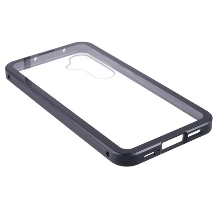 OEM - Samsung Galaxy A35 5G Skal Magnetiskt Härdat Glas Dubbel-Sidig - Svart