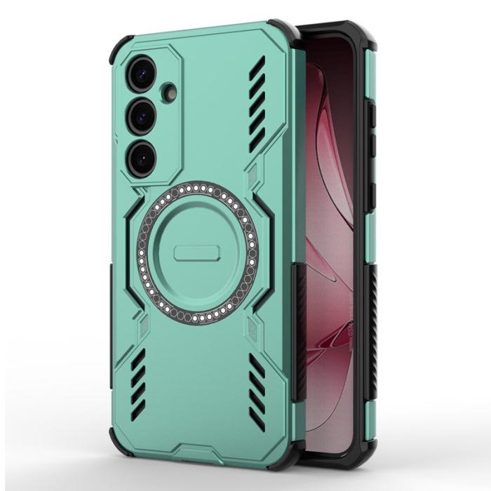 OEM - Samsung Galaxy A35 5G Skal Magnetiskt Skydd PC + TPU - Grön