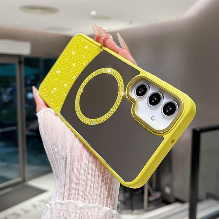 OEM - Samsung Galaxy A35 5G Skal Magnetiskt TPU + PC Stöttåligt - Gulgrön