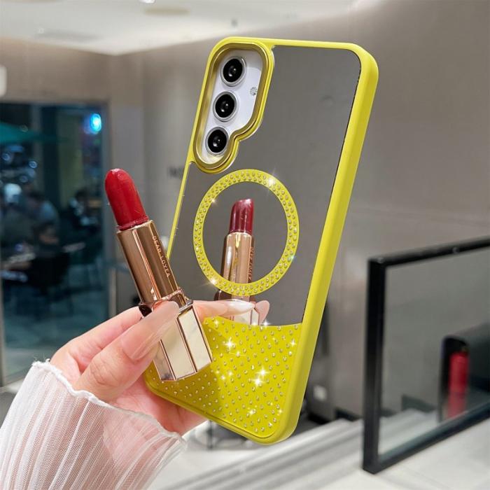 OEM - Samsung Galaxy A35 5G Skal Magnetiskt TPU + PC Stöttåligt - Gulgrön