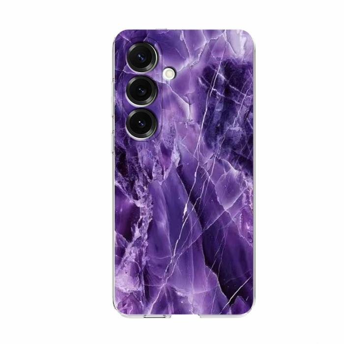 OEM - Samsung Galaxy A35 5G Skal Marmortryck Mjuk TPU - Lila